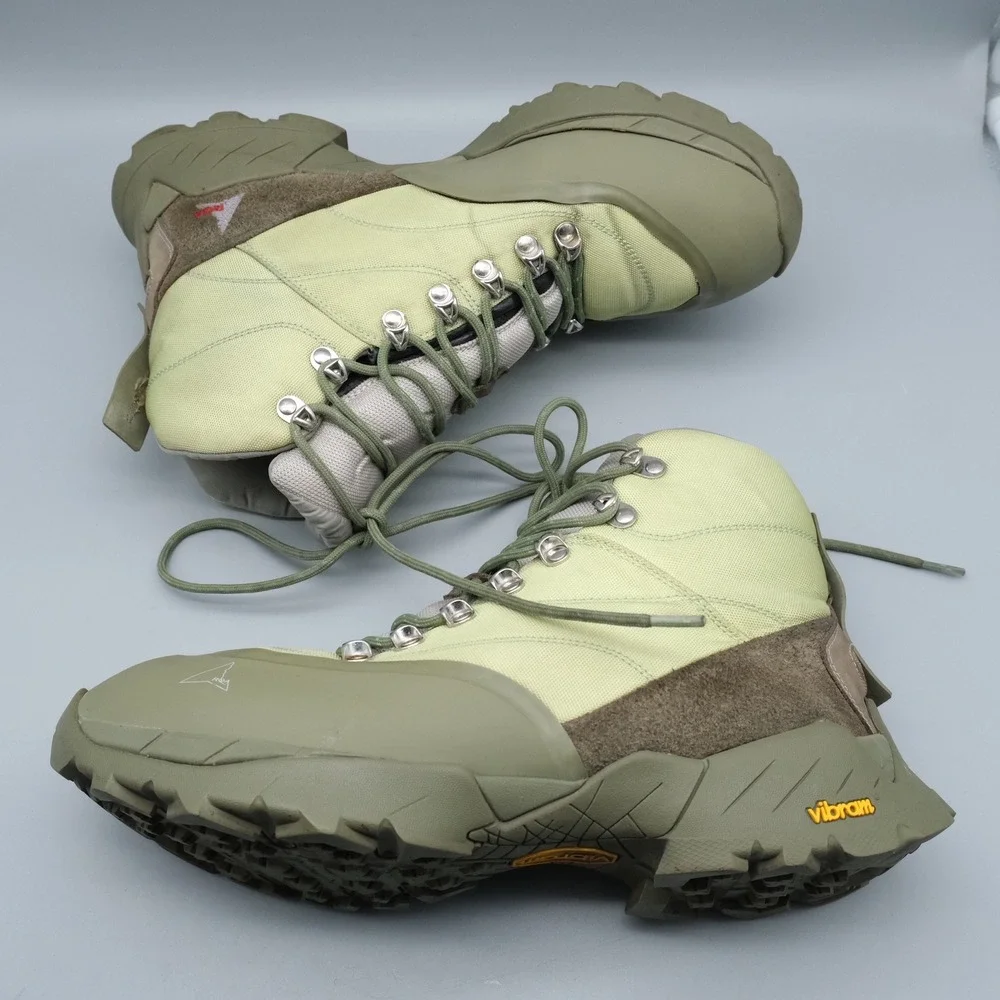 ROA Andreas Strap Hiking Boots Men Green Gorpcore EU 44 Hiking Boots